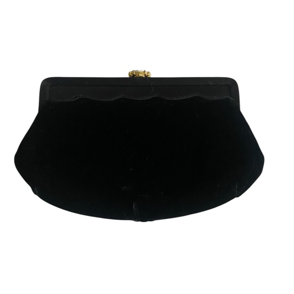 Vintage Morris Moskowitz Elegant Black Clutch Bag - Picture 5 of 7
